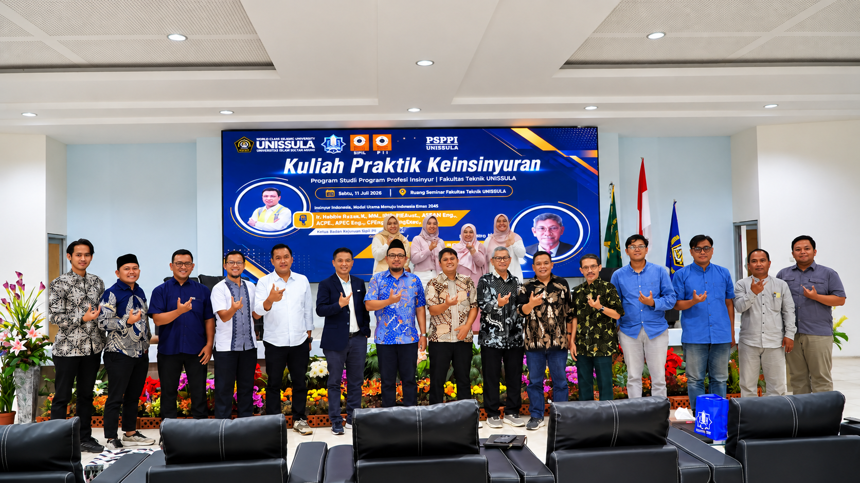 Peserta Kuliah Keinsinyuran UNISSULA bersama BKS PII
